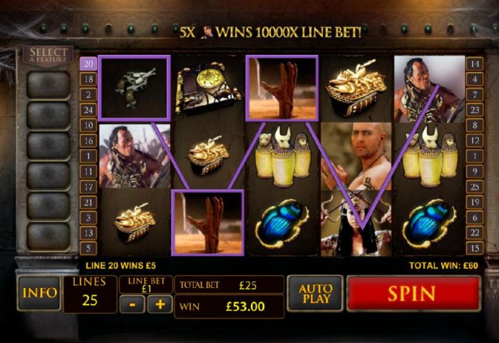 wild symbol leads to 60 coin jackpot by All Online Pokies