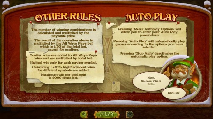 General Game Rules - Maximum win per paid spin is 2000 times bet. - All Online Pokies