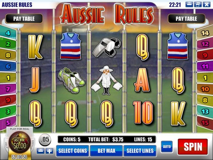 Aussie Rules by All Online Pokies