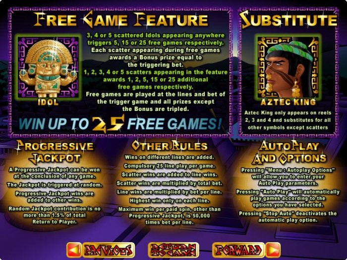 Aztec's Treasure Feature Guarantee by All Online Pokies