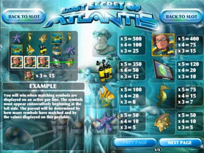 Lost Secret of Atlantis screenshot