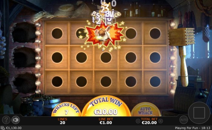 Whack the mice as they popup through the holes and earn cash prizes. - All Online Pokies
