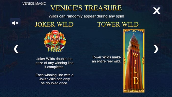 Both Joker Wilds and Tower Wilds can randomly appear during any spin - All Online Pokies