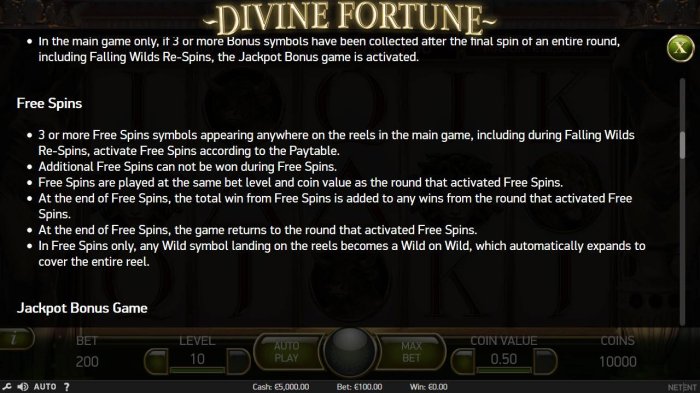 All Online Pokies image of Divine Fortune