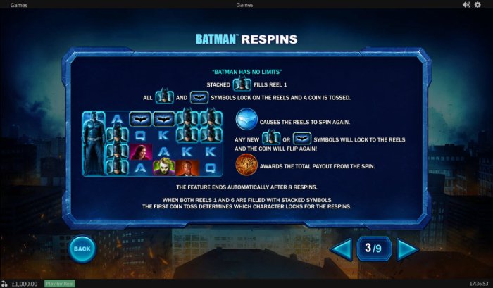 Batman Respins - All Online Pokies