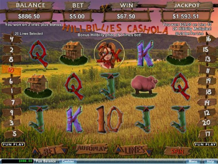 All Online Pokies - Free Games feature game board