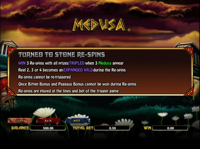 All Online Pokies - turned to stone re-spins rules