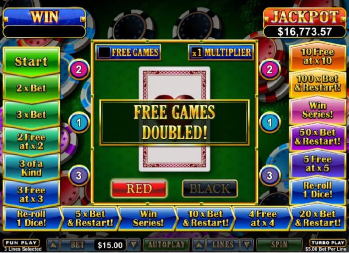 Correct pick doubles the free games - All Online Pokies