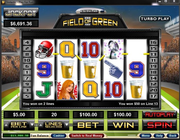 All Online Pokies image of Field of Green