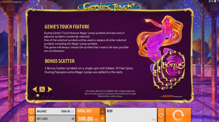 Genie's Touch screenshot