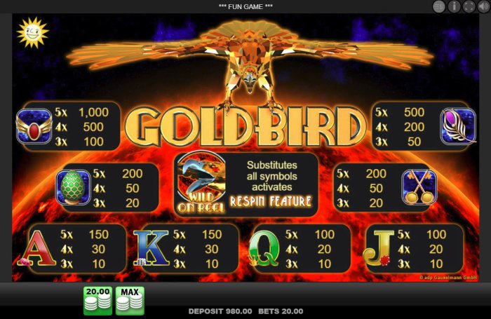 All Online Pokies image of Goldbird