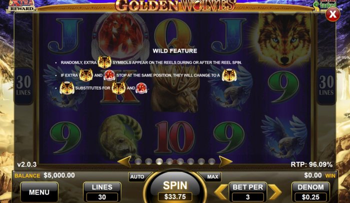 Golden Wolves by All Online Pokies