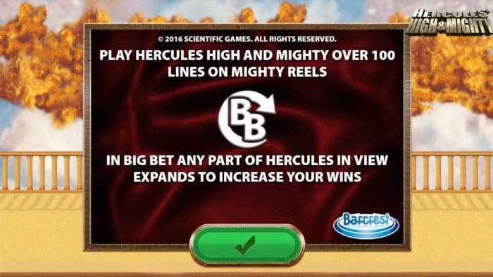 All Online Pokies - Play Hercules High and Mighty over 100 lines on mighty reels. In Big Bet any part of Hercules in view expands to increase your wins.