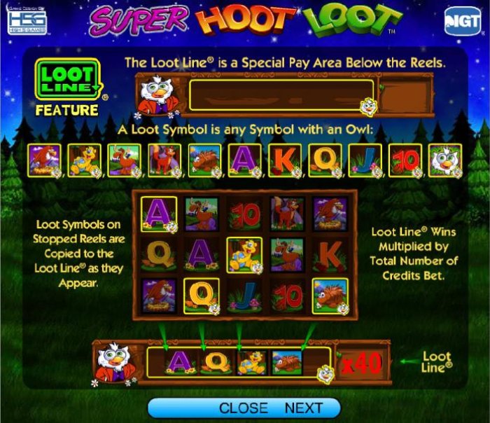 All Online Pokies image of Super Hoot Loot