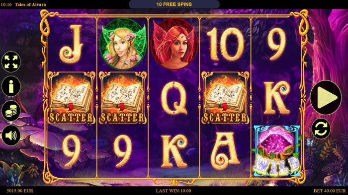 Three or more scatter symbols appearing anywhere on the reels triggers the free spins feature by All Online Pokies