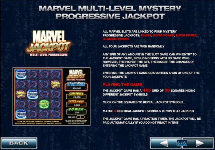 All Online Pokies - marvel multi-level mystery progressive jackpot