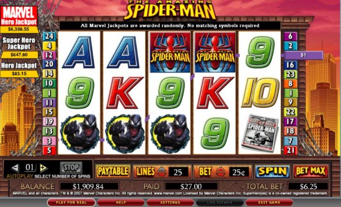Spider-man by All Online Pokies