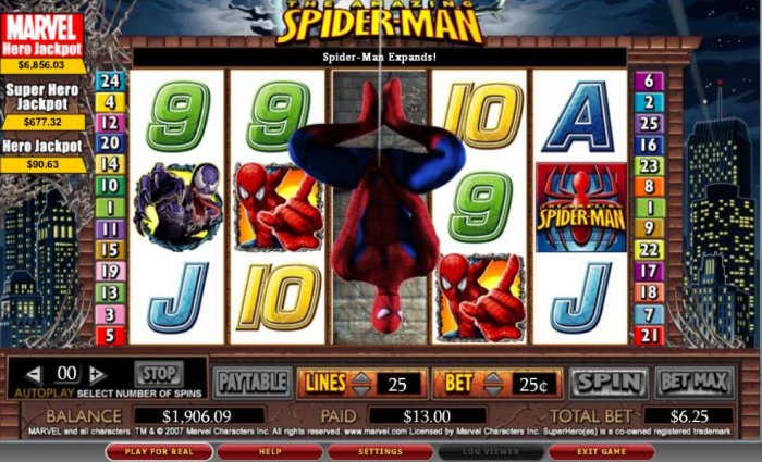 All Online Pokies image of Spider-man