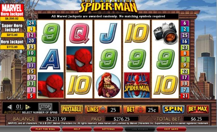 Spider-man by All Online Pokies