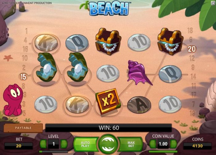 here the octopus wild doesn't have to swap any symbols in order to generate a win. the octopus will stay in place for the next spin by All Online Pokies