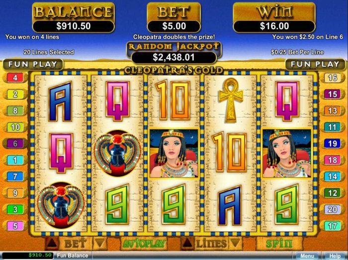 All Online Pokies image of Cleopatra's Gold