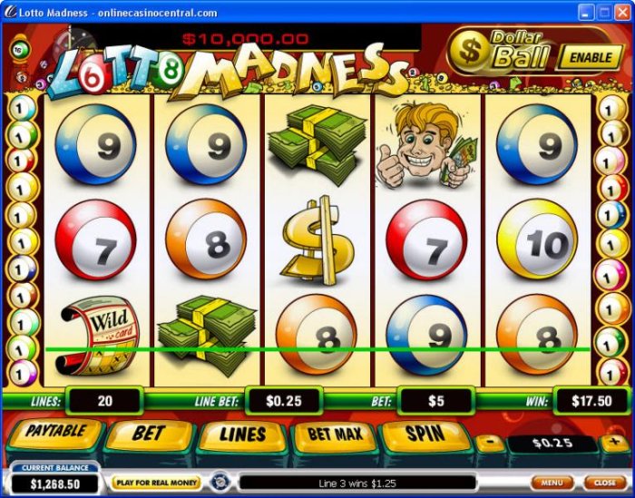 All Online Pokies image of Lotto Madness