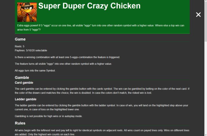 Super Duper Crazy Chicken screenshot