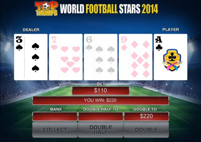 All Online Pokies - If you select a card that is higher than the dealer, you win