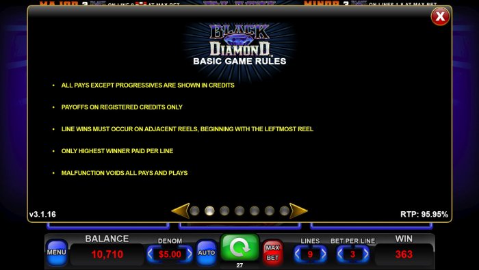 All Online Pokies image of Black Diamond