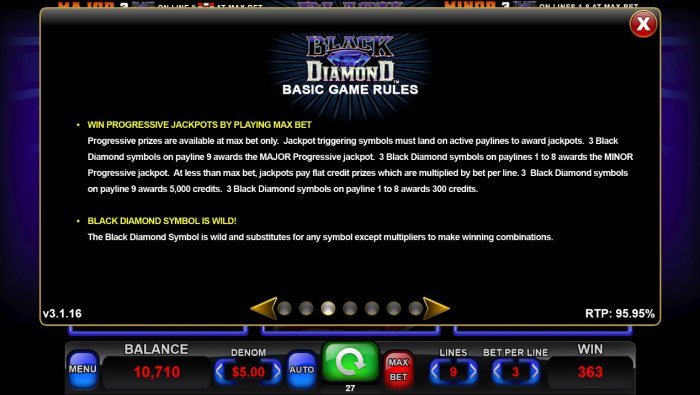 All Online Pokies image of Black Diamond