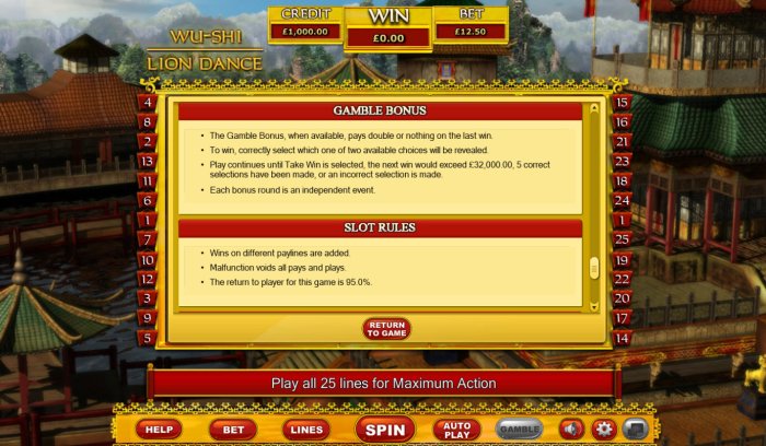 General Game Rules by All Online Pokies