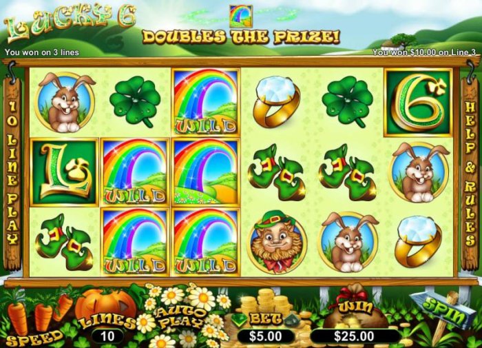 All Online Pokies image of Lucky 6
