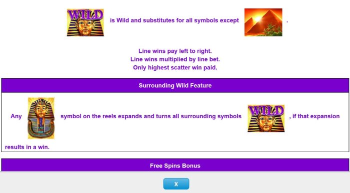 Wild symbol and Surrounding Wild Feature Rules - All Online Pokies