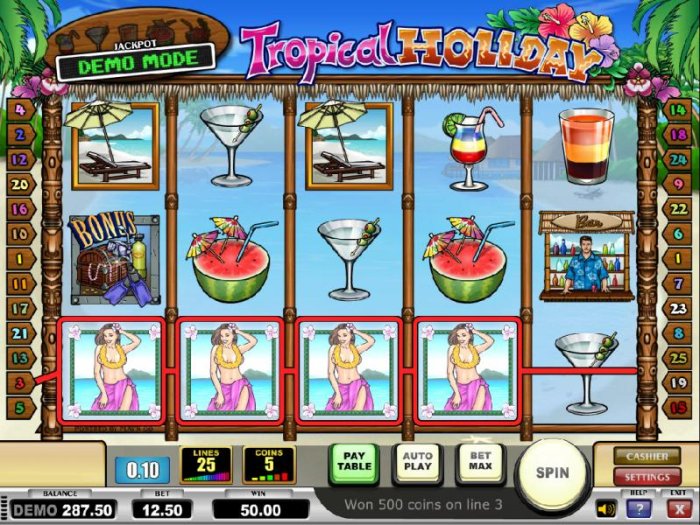 Tropical Holiday by All Online Pokies