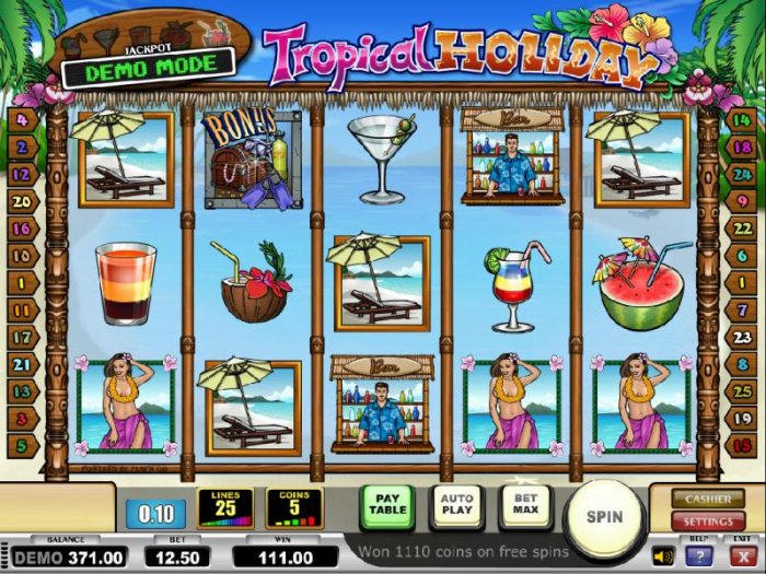 All Online Pokies image of Tropical Holiday