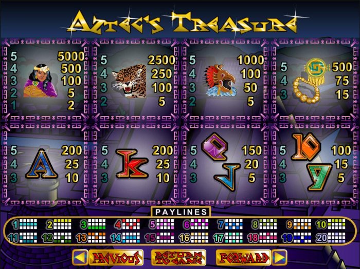 Aztec's Treasure screenshot