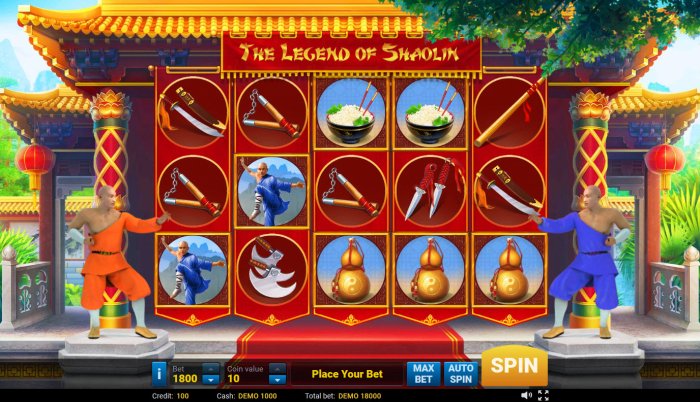 All Online Pokies image of The Legend of Shaolin