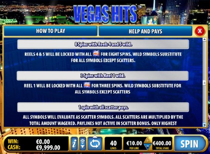 free spins pays by All Online Pokies