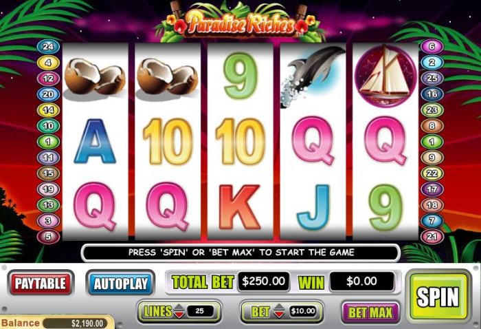 Paradise Riches by All Online Pokies
