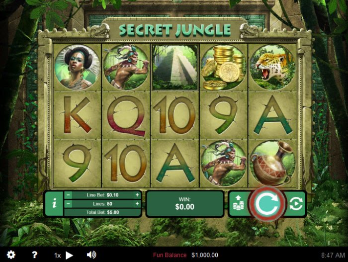 Secret Jungle by All Online Pokies