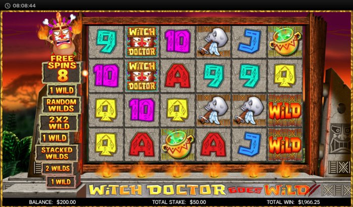 Witch Doctor Goes Wild by All Online Pokies