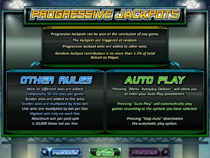 Progressive jackpots can be won at the conclusion of any game. The jackpots are triggered at random. by All Online Pokies