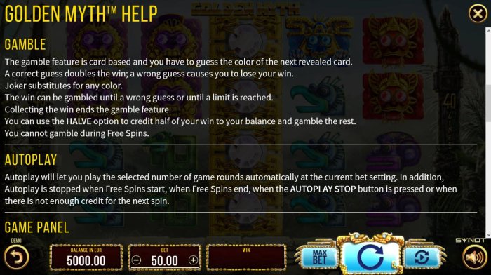 All Online Pokies image of Golden Myth