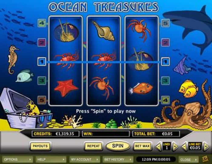 Ocean Treasures by All Online Pokies