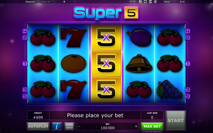Super 5 by All Online Pokies