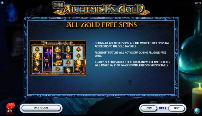 The Alchemist's Gold by All Online Pokies