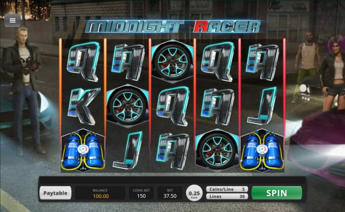 All Online Pokies image of Midnight Racer