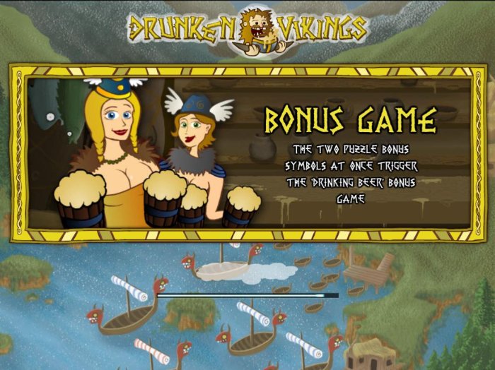 All Online Pokies - Game features include: Bonus Game - The two puzzle bonus symbols at once trigger the Drinking Beer Bonus Game.