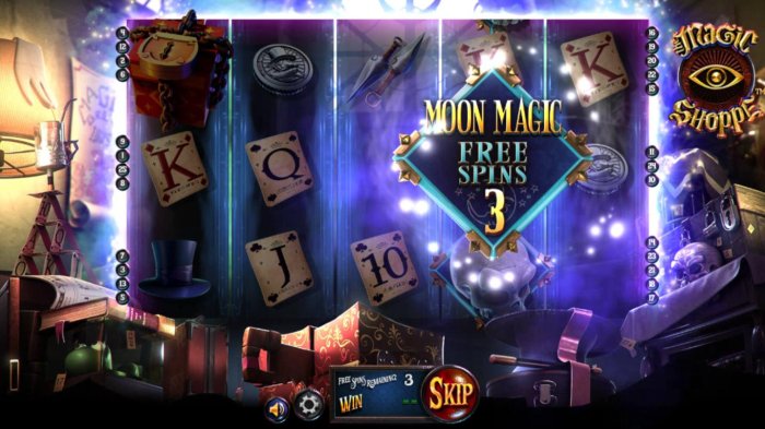 3 Moon Magic Free Spins awarded. - All Online Pokies
