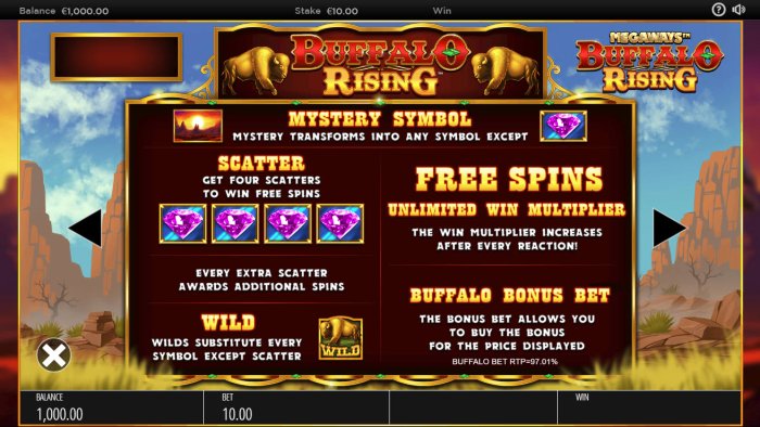 Buffalo Rising Megaways screenshot